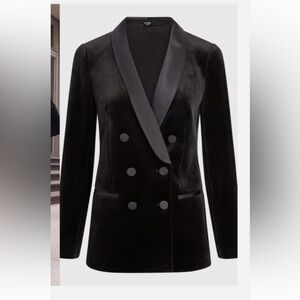 Express Ivory Double-Breasted Blazer
